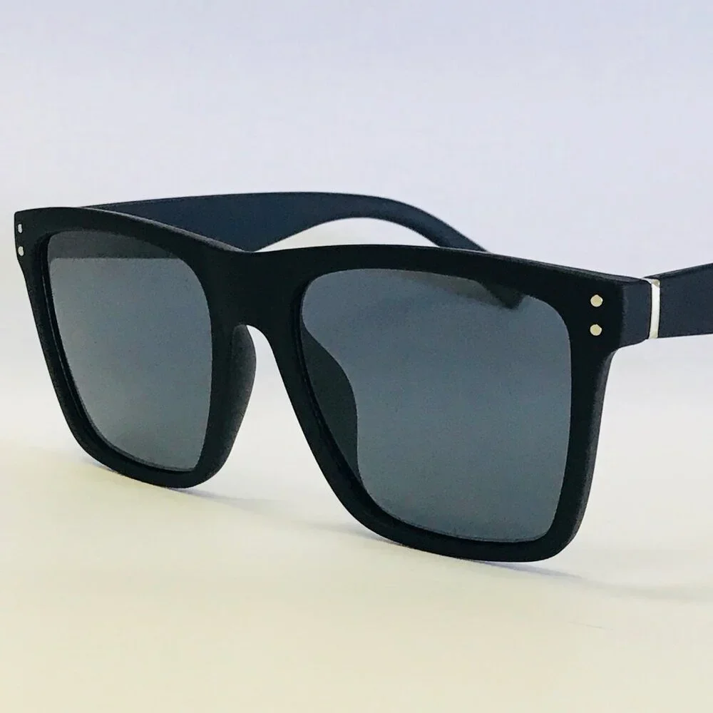 Men Sports Sunglasses Fashion Designer Retro Black Lens Outdoor Square Lentes‎